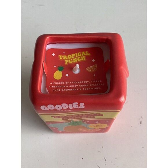 DW Home Goodies Tropical Punch Scented Candle 7 Oz Strawberry Pineapple NEW - Picture 3 of 12